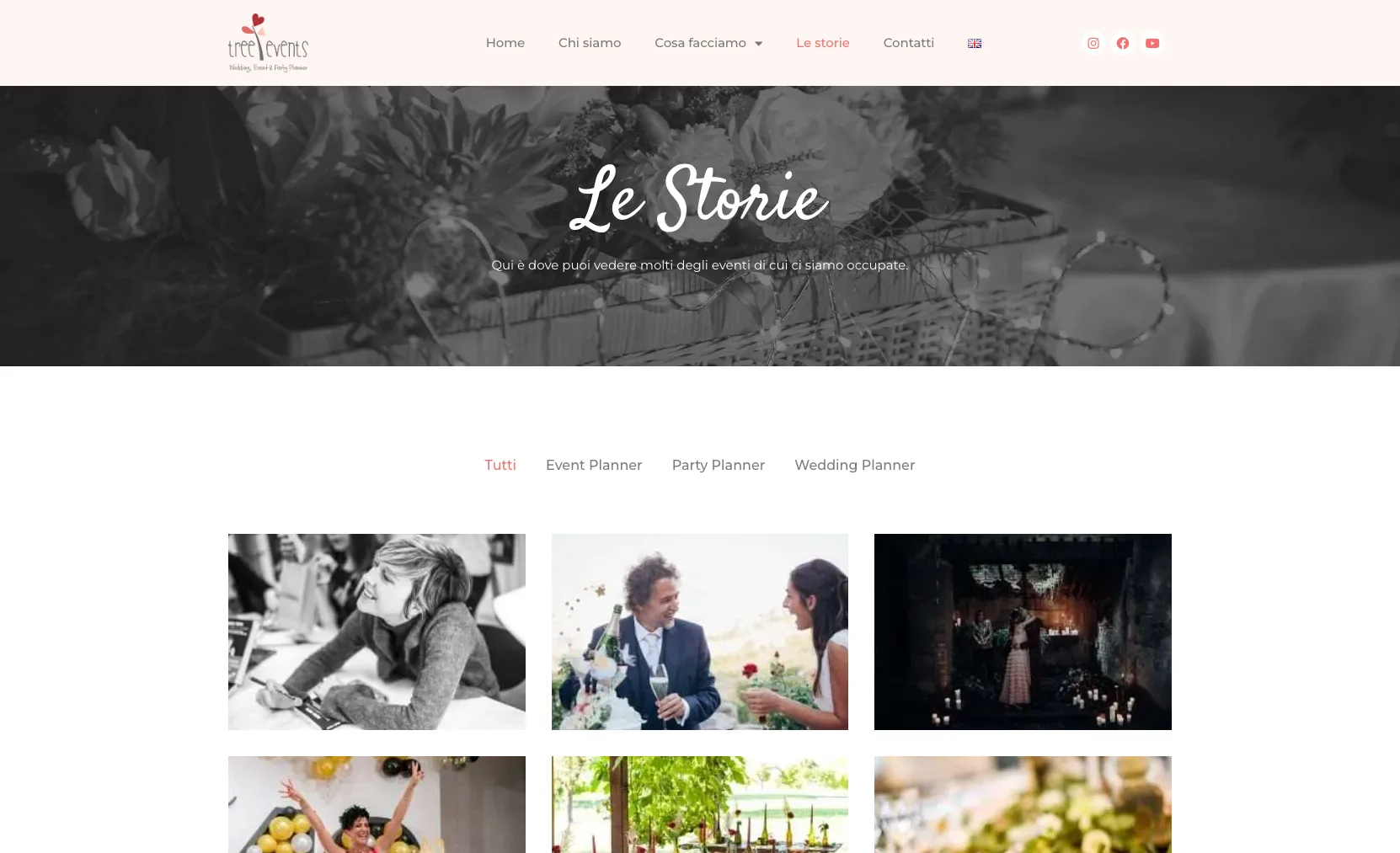 Tree Events – pagina del sito